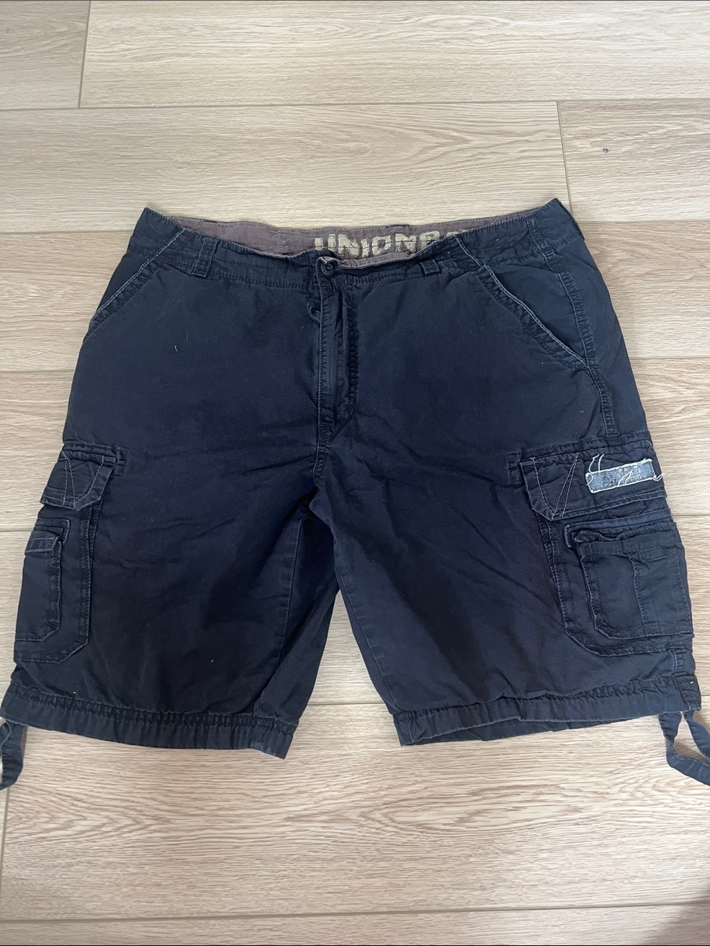 UNIONBAY Black Cargo Shorts with Utility Pockets
